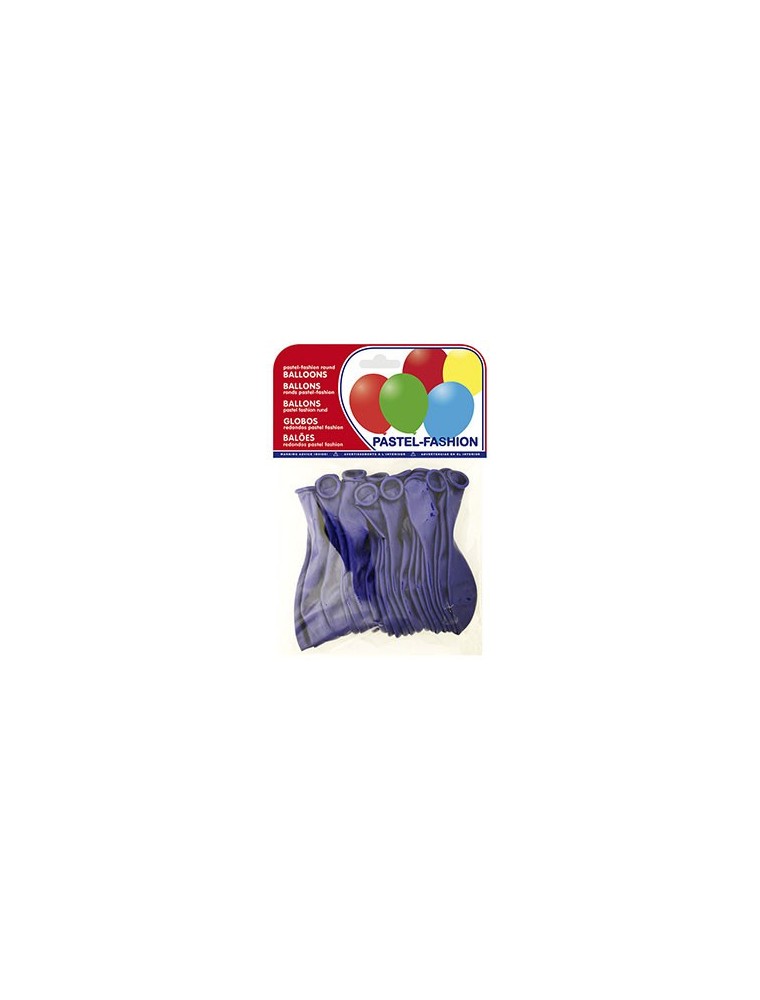Globo 100 latex biodegradable azul marino bolsa de 20 unidades