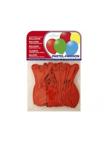 Globo 100 latex biodegradable pastel rojo bolsa de 20 unidades