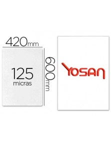 Bolsa de plastificar yosan brillo 420 x 600 mm 125 mc din a2 caja de 50 unidades