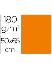 Cartulina liderpapel 50x65 cm 180gm2 naranja paquete de 25