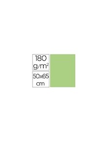 Cartulina liderpapel 50x65 cm 180gm2 verde hierba paquete de 25