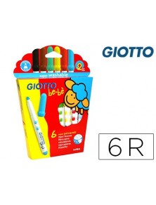 Rotulador giotto super bebe caja de 6 colores surtidos