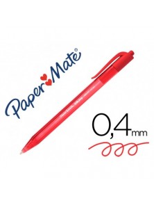 Boligrafo paper mate inkjoy 100 retractil punta media rojo
