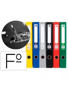 Archivador de palanca liderpapel folio documenta forrado pvc con rado lomo 52 mm colores surtidos classic