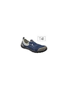 Zapatos de seguridad deltaplus de poliester y algodon con plantilla y puntera - color azul marino talla 41