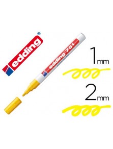 Rotulador edding punta fibra 751 amarillo punta redonda 1-2 mm