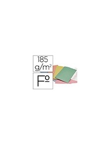 Subcarpeta cartulina liderpapel folio colores surtidos paquete de 25 unidades retractiladas