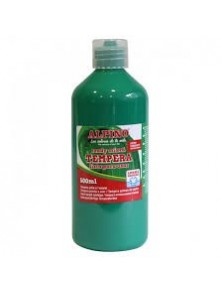 Tempera lavable 500 ml color verde Alpino
