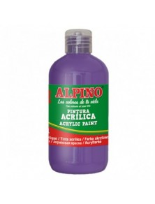 Pintura acrilica escolar botella 250 ml violeta alpino