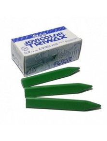 Lapices de cera color - estuche  12 unidades color verde claro jovicolor triwax