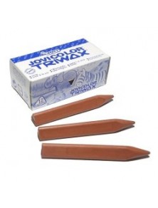 Lapices de cera color - estuche  12 unidades color marrón claro jovicolor triwax