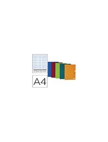 Libreta liderpapel scriptus a4 48 hojas 90gm2 cuadro 5mm con margen colores surtidos