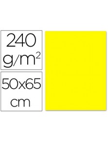 Cartulina liderpapel 50x65 cm 240gm2 amarillo paquete de 25 unidades