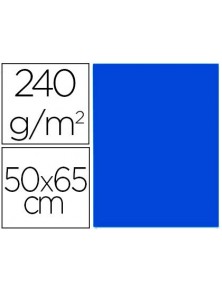 Cartulina liderpapel 50x65 cm 240gm2 azul zafiro paquete de 25 unidades