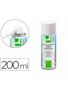 Limpiador de pegamento q-connect para etiqueta adhesiva bote de 200 ml