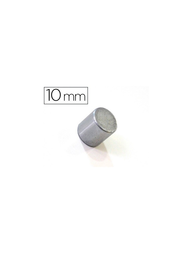 Imanes extrafuertes bi-office sujecion ideal para pizarra magneticas 10 mm plateados blister de 2 imanes