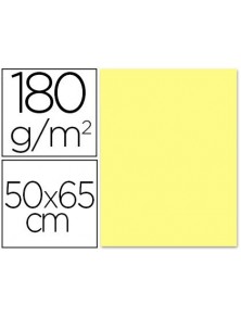 Cartulina liderpapel 50x65 cm 180 gr amarillo medio paquete de 25