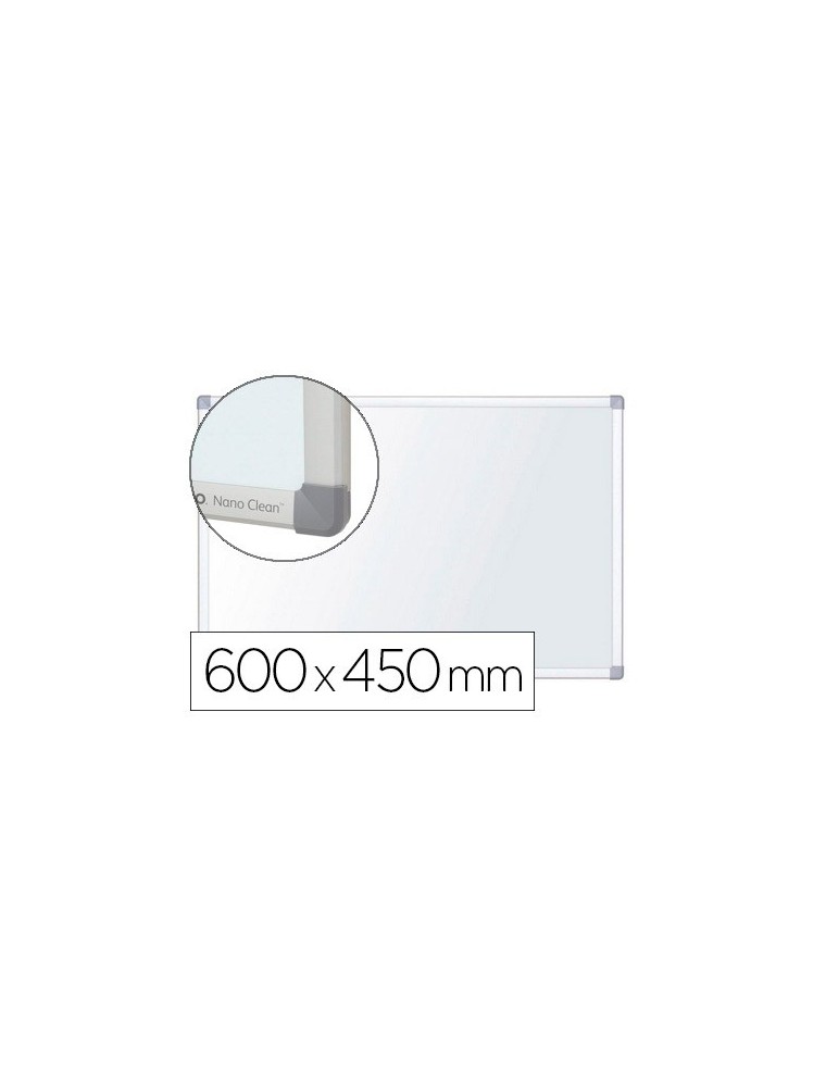 Pizarra blanca nobo premium plus magnetica lacada acero marco aluminio 60x45 cm