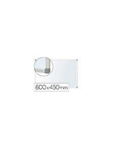 Pizarra blanca nobo premium plus magnetica lacada acero marco aluminio 60x45 cm