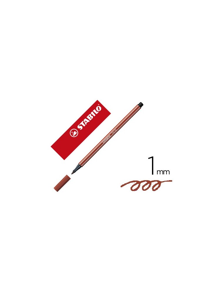 Rotulador stabilo acuarelable pen 68 sanguina 1 mm