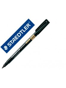 Rotulador staedtler lumocolor retroproyeccion punta de fibra permanente special 319-9 negro punta media