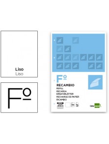 RECANVI FOLI 100 H 4TF-07 QUADRE 6 MM 4 TALADRES AMB MARGE Liderpapel