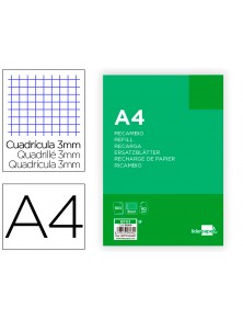 RECANVI foli 80 H 4TF-0108 QUADRE 4 mm 4 TALADRES AMB MARGE Liderpapel