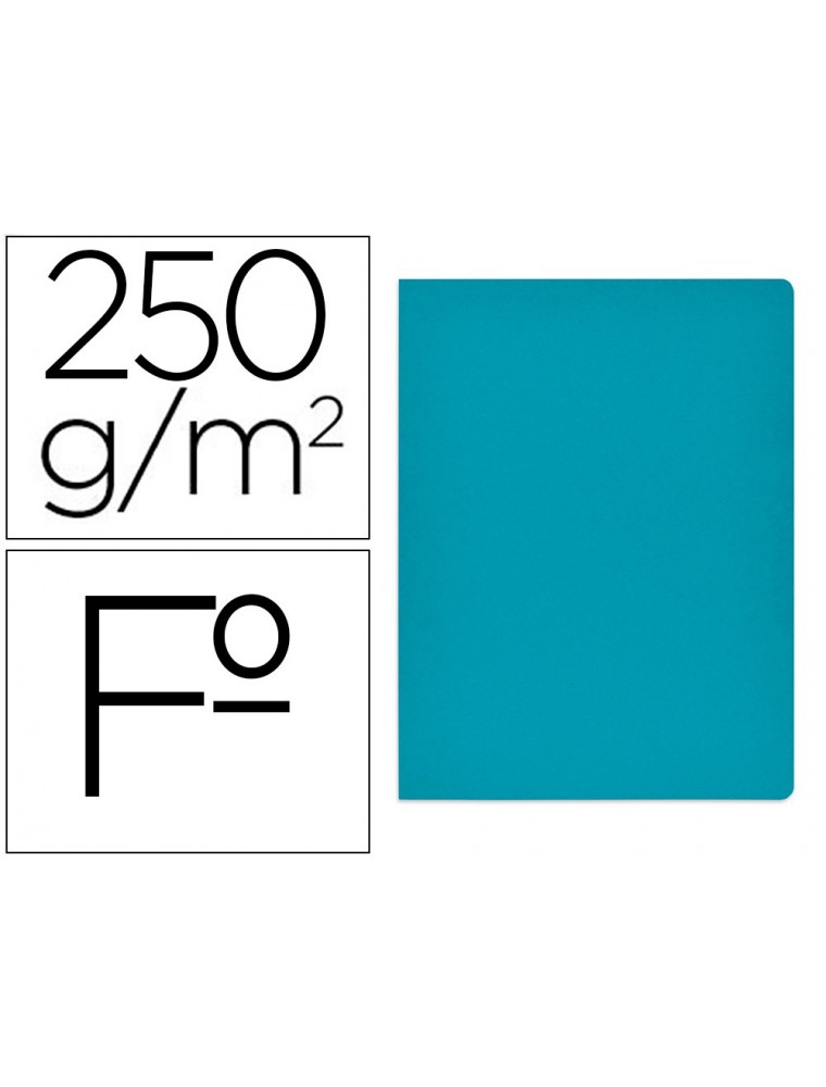 Subcarpeta cartulina gio simple intenso folio azul 250gm2