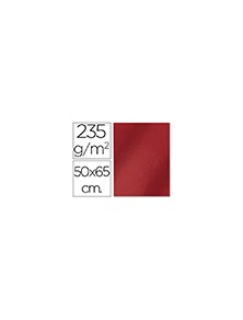 Cartulina liderpapel 50x65 cm 235gm2 metalizada rojo