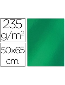 Cartulina liderpapel 50x65 cm 235gm2 metalizada verde