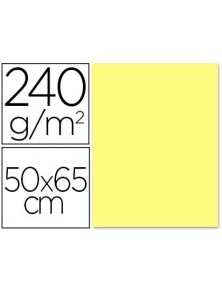 Cartulina liderpapel 50x65 cm 240 gm2 amarillo medio