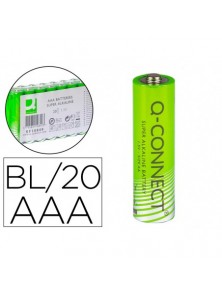 Pila q-connect alcalina aaa paquete con 20 unidades