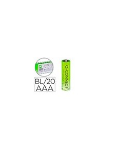 Pila q-connect alcalina aaa paquete con 20 unidades