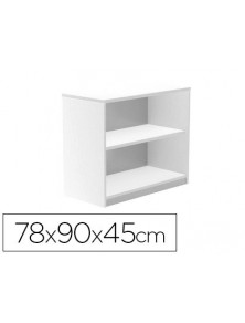 Armario rocada con dos estantes serie store 78x90x45 cm acabado aw04 blancoblanco