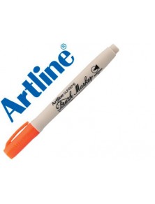 Rotulador artline supreme brush pintura base de agua punta tipo pincel trazo variable naranja