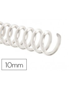 Espiral plastico q-connect transparente 32 51 10mm 1,8mm caja de 100 unidades