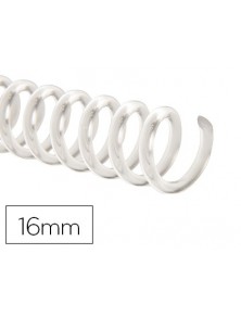 Espiral plastico q-connect transparente 32 51 16mm 2mm caja de 100 unidades