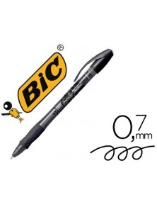 Boligrafo bic gelocity illusion borrable negro punta de 0,7 mm