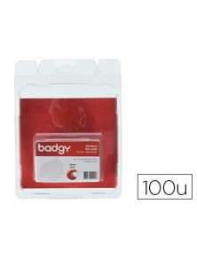 Tarjeta pvc para impresora badgy grosor 0,50 mm pack de 100 unidades