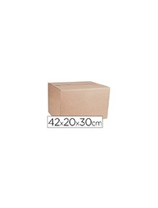 Caja de embalar marron q-connect doble canal 420x200x300 mm