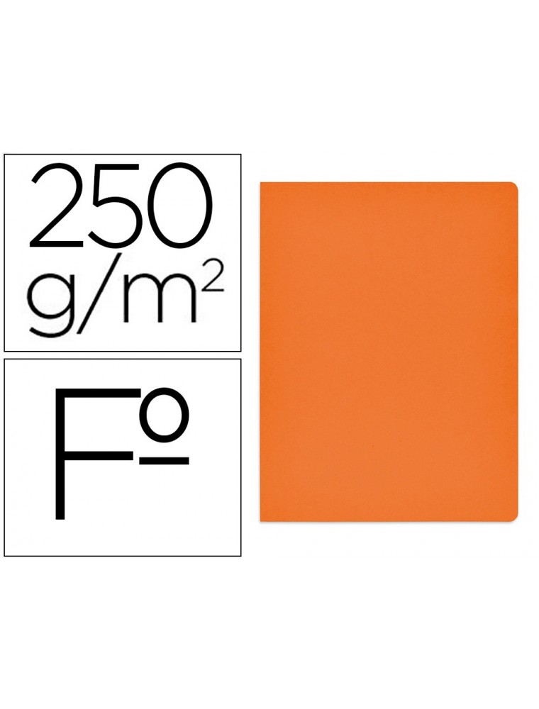 Subcarpeta cartulina gio simple intenso folio naranja 250gm2