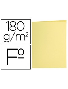 Subcarpeta liderpapel folio amarillo pastel 180gm2