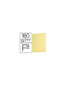 Subcarpeta liderpapel folio amarillo pastel 180gm2