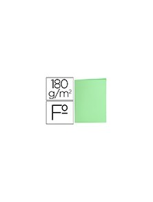 Subcarpeta liderpapel folio verde pastel 180gm2