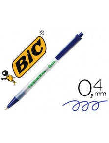Boligrafo bic ecolutions clic stic azul