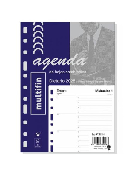 FINOCAM RECAMBIO AGENDA ANUAL MULTIFIN 3002-155X215MM 1DP 2025