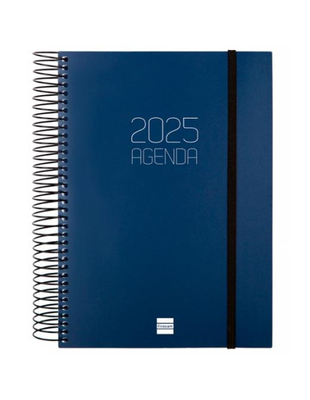 FINOCAM AGENDA ANUAL OPAQUE ESPIRAL E10-155X212MM 1DP AZUL 2025