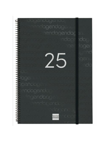 FINOCAM AGENDA ANUAL YEAR ESPIRAL E40-210X297MM SVH NEGRO 2025