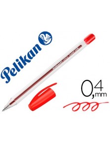 Boligrafo pelikan stick super soft rojo