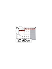 Planning magnetico bi-office mensual lacado marco aluminio rotulable 90x60 cm